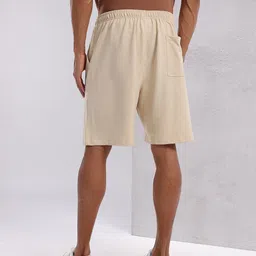 hrx by hrithik roshan Solid Men Beige Regular Shorts image 5