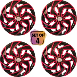 prigan WagonR Stingray Spider Red Black 14 INCH Wheel Cover For Maruti WagonR Stingray image 2