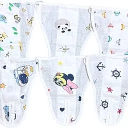 milu & moo Muslin Non-Padded Single Layer Langot/Nappy for Babies (3-6M) image 2