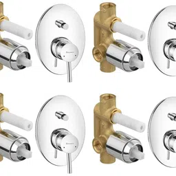 parryware Agate concealed Diverter Body with Concealed Upper Part set of 4 pic 250 Agate Diverter with upper trim | Hot and Cold water Mixer | Complete set Diverter Faucet image 1