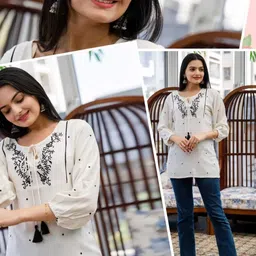 houseofcommon Women Printed Cotton Rayon Straight Kurta image 2