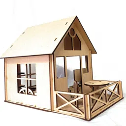 samarth enterprises Rajbharti Crafts - Wooden Dollhouse Miniature with Furniture Items for Girls image 4