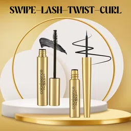 coloressence Camera Ready Eyeliner & Mascara Combo PO2 |Waterproof | Premium Gold Range image 2