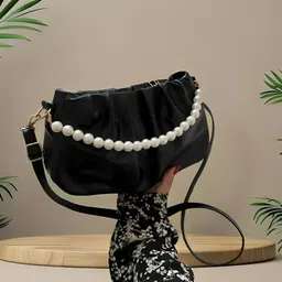 sappiero Black Women Sling Bag Korean Style Shoulder Sling Bag Women Crossbody Bag With Handle Stylish Handbag-picture-16