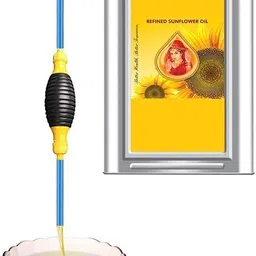 kitchease Kitchen & Home Liquid/Oil Transfer Pump Kit Siphon with 2 Mtr PVC Hose Pipe Plastic, Silicone Funnel-picture-19