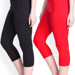 lyra Women Red, Black Capri image 3