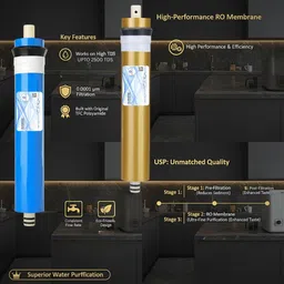 aqua remedies plus by aqua remedies plus RO Membrane 100 GPD Solid Filter Cartridge image 2