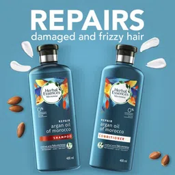 herbal essences Argan Oil of Morocco - For Hair Repair and No Frizz- No Paraben, No Colorants Shampoo image 3