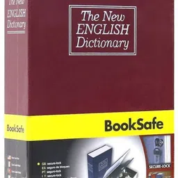 iktu Book Safe Book Style Money Cash Locker Jewellery Home Safe Box Dictionary (Size:24 x 155 x 55 mm ) Random Color (Dictionary) Cash Box-picture-10