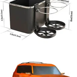 xzrtz Car Multifunctional Organizer Console Tissue holder X78 Trunk Organizer image 4