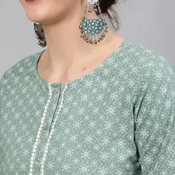 nayo Printed Kurta, Palazzo & Dupatta Set image 4