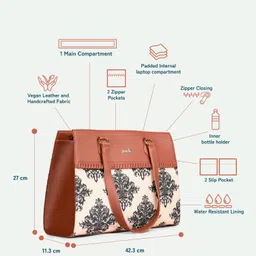 zouk Women Yellow, Black Shoulder Bag image 3