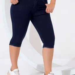 nifty Women Dark Blue Capri image 4