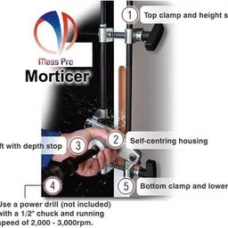 mass pro Door Mortise Lock Installation Kit For Fitting Mortise Locks on Doors & Gates Power & Hand Tool Kit image 3
