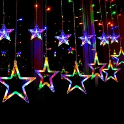 zestrum 129 LEDs 2.7 m Multicolor Flickering Star Rice Lights image 1