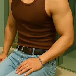 rockwell Aero Anti - Bacterial Odour-free Super Stretchable Ribbed Cotton Vest For Men Men Vest image 3