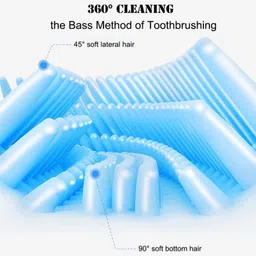 aahan U shaped ultra soft manual toothbrush for kids 2-10 years pink blue Ultra Soft Toothbrush image 5