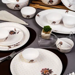 servewell Pack of 31 Melamin Dinner Set Rnd - Indibloom Dinner Set-picture-10