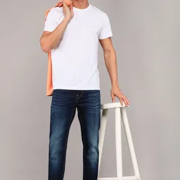 killer Men Slim Mid Rise Dark Blue Jeans image 2
