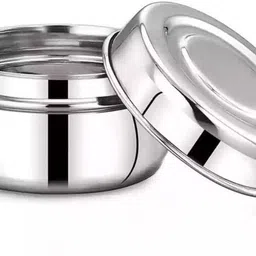 udie Stainless Steel Lunch Box/Tiffin with Locking Clip, 3-Tier Container 3 Containers Lunch Box image 4