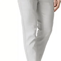 fubar Men Slim Fit Grey Cotton Blend Trousers image 4