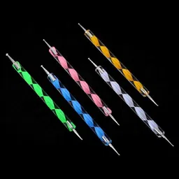 miss hot 5pcs 2 Way Dotting Pen Tool Nail Art Tip Dot Paint-picture-48