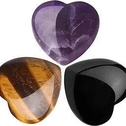 agatesvibe Rose Quartz Love Heart Palm Stone Tigers Eye Obsidian Natural Healing Crysta Polished Asymmetrical Crystal Pebbles-picture-29