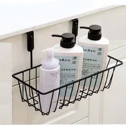 manlu Rack Kitchen Hanging Basket Organizer Basket Holder Containers Storage Kitchen Iron 2 Pockets image 5