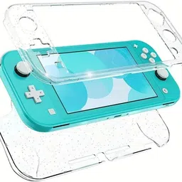 TMG Protective Clear Crystal Case for Nintendo Switch Lite Gaming Accessory Kit-image-38