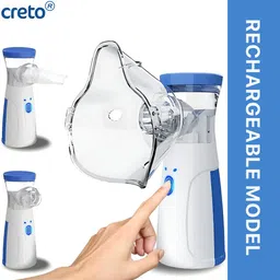 CRETO Portable Inbuilt Battery Rechargeable Mesh Nebulizer for Adults & Kids- Nebulizer-picture-20