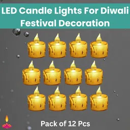 LED Candle Diya, Electric Flameless Crystal Candle Light For Home DecorationQ87 Candle-image-67