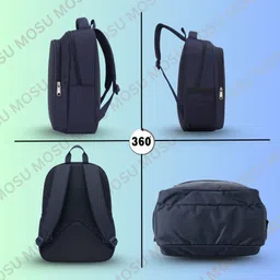 mous Angry Robot Navy Blue Color Bag for Kids with Stylish Look Waterproof School Bag image 4