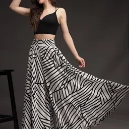 pinyfashion Women Comfort Fit Multicolor Crepe Trousers-picture-21