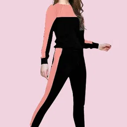 rakesh creation Colorblock Women Track Suit image 4