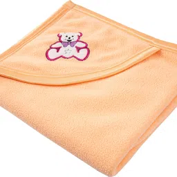 baby zone Solid Single Hooded Baby Blanket for AC Room-picture-15