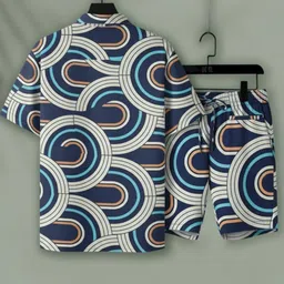 rich vibe Shirt Regular Shorts Co-ords Set image 2