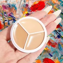 3-in-1 Full Cover Concealer Makeup Palette Cream c60 Concealer-image-57