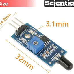 scienticy Flame Sensor module infrared Receiver Ignition source detection (Pack of 3) Electronic Components Electronic Hobby Kit image 2