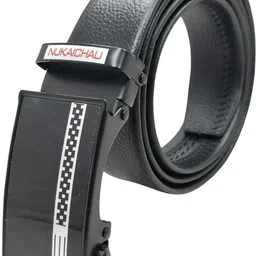 nukaichau Boys Formal, Casual, Evening, Party Black Artificial Leather, Texas Leatherite Belt image 1