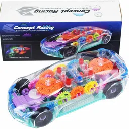 Concept Racing Educational Transparent Mechanical Gear Car Toy with Lighting & Music-image-37