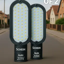 20W LED Street Light with In-Built Day Night Sensor | Auto On at Night & Off in Day | Energy & Time Saving, No Need to Switch Manually | BIS Approved, ISO Certified | IP66 Waterproof Polycarbonate Body | Bright White Light | Ideal for Streets, Gardens, Villages & Residential Areas | Pack of 2 Street Light Outdoor Lamp-image-37
