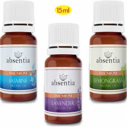 absentia Pack of 3, Jasmine Lavender & Lemongrass – Premium Aroma Oil image 1