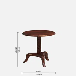 amberville from pepperfry Stalley Sheesham Wood Coffee Table Set in Scratch Resistant Honey Oak Finish With 2 Chairs image 2