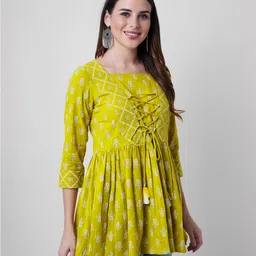 god bless Casual Regular Sleeves Printed Women Multicolor Top image 3