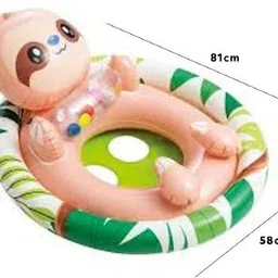 tiny tales Inflatable See Me Sit Pool Ride(IND*74893), Multi Color Inflatable Swimming Safety Tube image 5