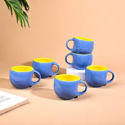 storepedia Pack of 24 Ceramic Tea Cups Set of 24 150ml Coffee Cup & Coffee Mug Set for Home, Office & Kitchen-picture-48