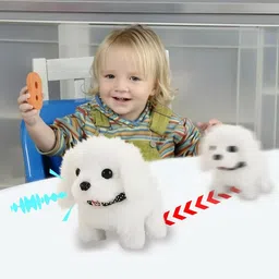 plushvibe Hopping Walking Dog Toy and Jumping Dog Soft Barking Dog Birthday Gift for Kids image 3