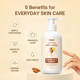 sonavi Vitamin E & Almond Oil Body Lotion | Daily Moisturizing | for All Skin Type image 3