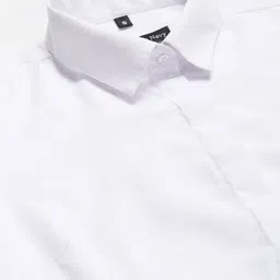 english navy Women Regular Fit Solid Spread Collar Casual Shirt image 3