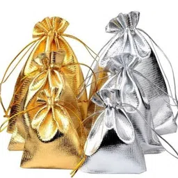 ibda Women Gold, Silver Potli image 1